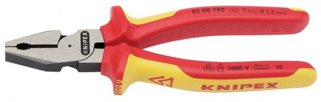 KNIPEX 200MM FULLY INSULATED KNIPEX HIGH LEVERAGE COMBINATION PLIERS